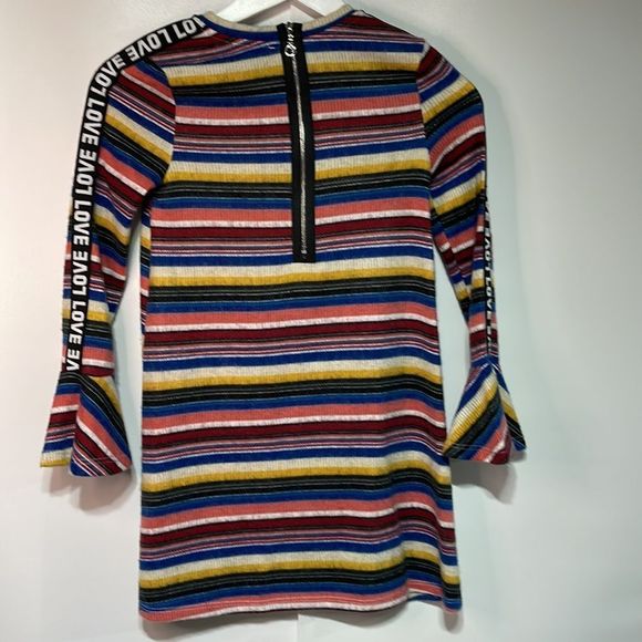 Hannah Banana NWT Striped Sweater Dress Flutter Sleeve Size 12 - Picture 15 of 17